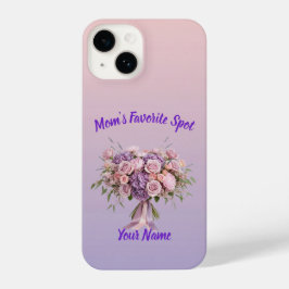Purple Pastel Floral Mother's Day iPhone 14 Case