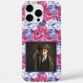 Purple Peonies Custom Photo Iphone Case