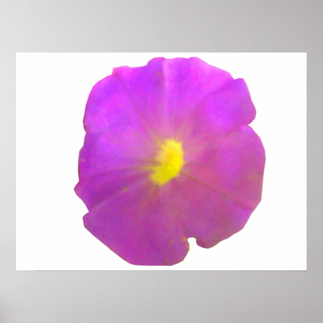 Purple Petunia Poster (Frente)