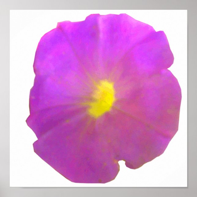 Purple Petunia Poster (Frente)