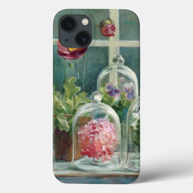 Purple Poppies on a Windowsill (Verso)