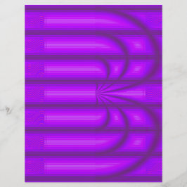 Purple Retro Cathedral Scrapbook Paper 2-Sided Pag