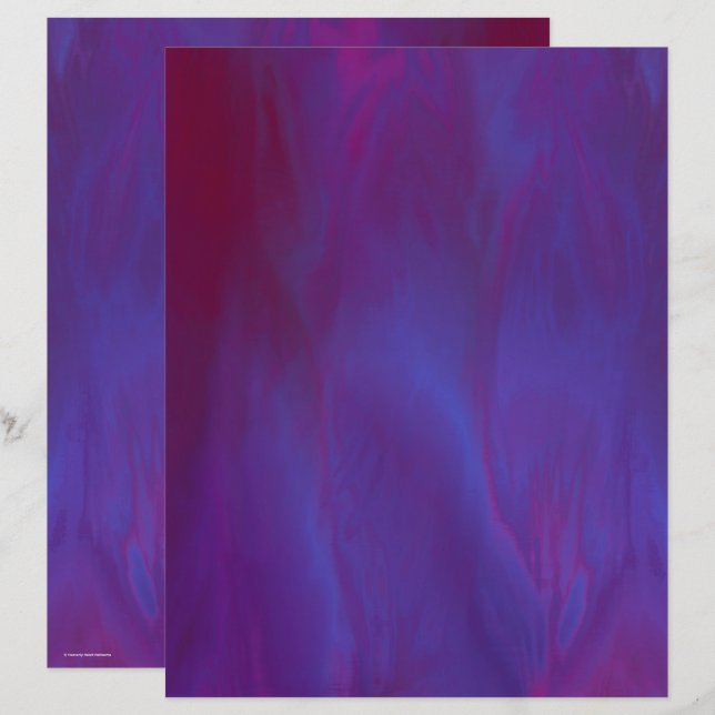 Purple Skies Scrapbook Paper 2-Sided Page (Frente/Verso)