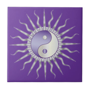 Purple Starburst Yin Yang