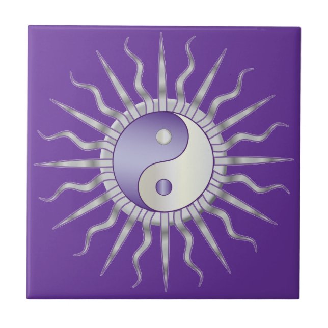 Purple Starburst Yin Yang (Frente)