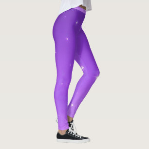 "PURPLE STARLITE" - LEGGINGS DE ROUPA DE TREINO