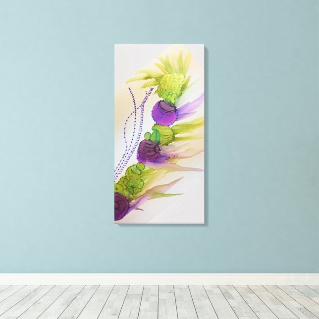 Purple Strikes 16" x 32" Canvas (Insitu(piso de madeira))