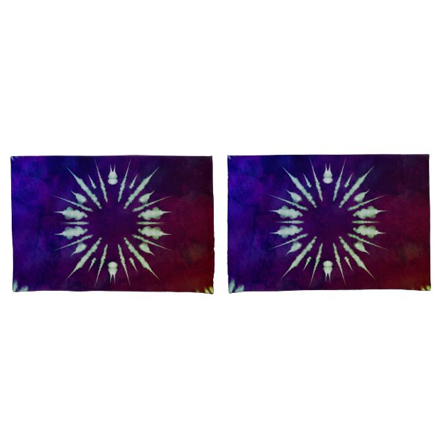 Purple Tie Dye Pillowcase (Frente - conjunto)