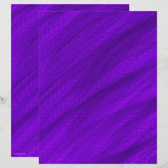Purple Wheat Field Scrapbook Paper 2-Sided Page (Frente/Verso)