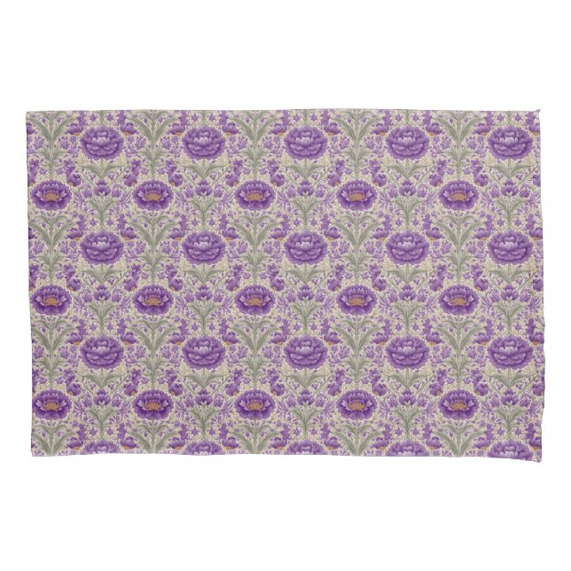 Purple William Morris Inspirou Padrão Floral (Frente)