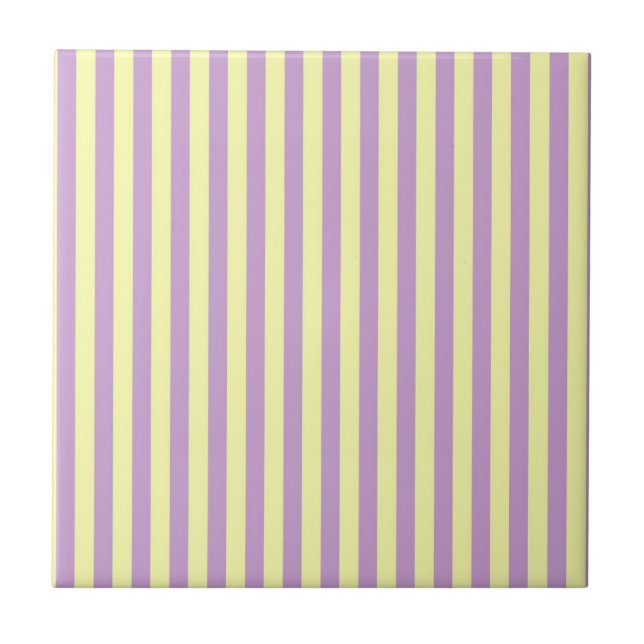 Purple Yellow Stripes Pattern Minimal Modern (Frente)