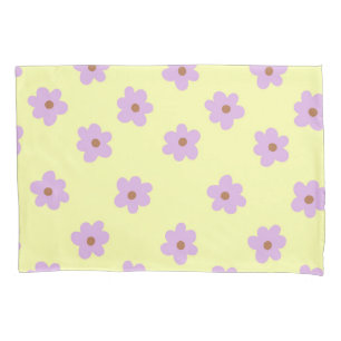 Púrpura Amarelo Retro Y2K Floral do Flor Pastel