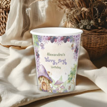 Púrpura Berry Primeiro Aniversário da Fada