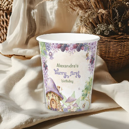 Púrpura Berry Primeiro Aniversário da Fada