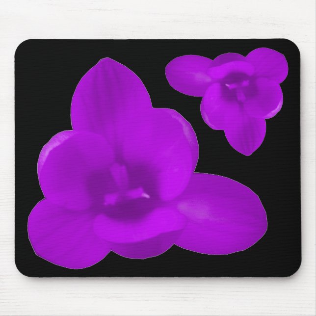 Púrpura Crocus Mousepad (Frente)