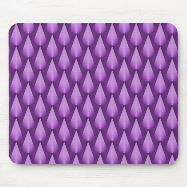 Púrpura Dazzling Raindrops Mousepad (Frente)