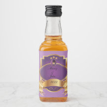 Púrpura elegante e ouro