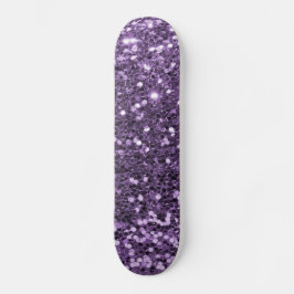 Púrpura Glitter Skateboard