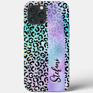 Púrpura Iridescente Arco-Íris Leopardo Roxo