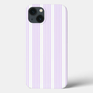 Púrpura Lilac e cinco faixas brancas