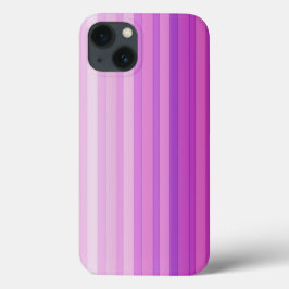 Púrpura Listras Rosa Padrão iPhone X Case