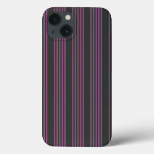 Púrpura Mauve e carvão de cinco faixas