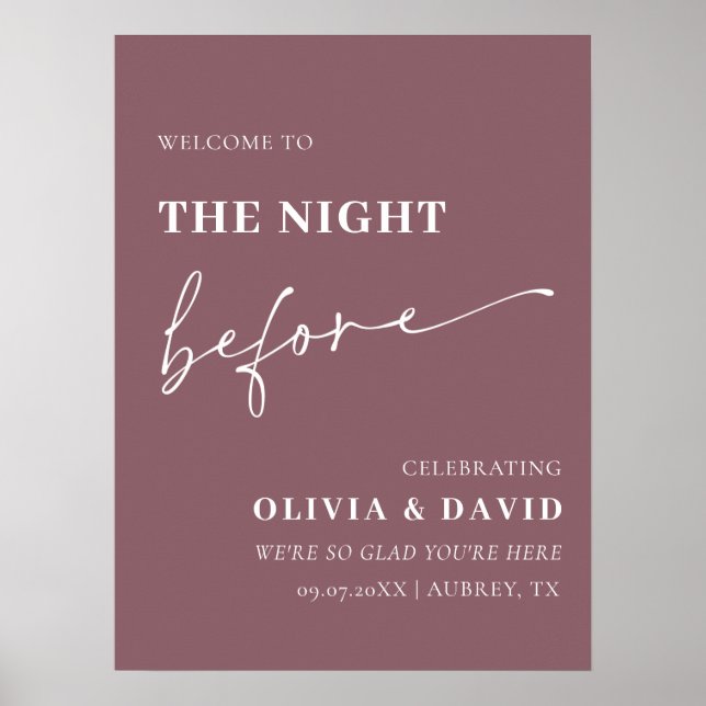 Púrpura Na Noite Antes Do Ensaio, Jantar Poster (Frente)