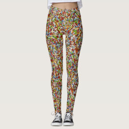 Purpurina à vontade! Leggings
