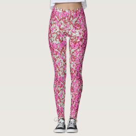 Purpurina com muitos corações! Leggings