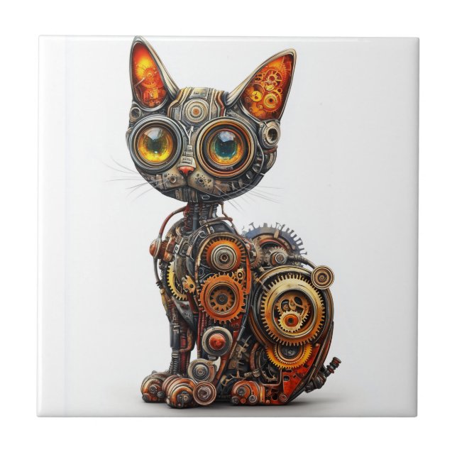 Purr a Vapor � Gato Robô Steampunk (Frente)