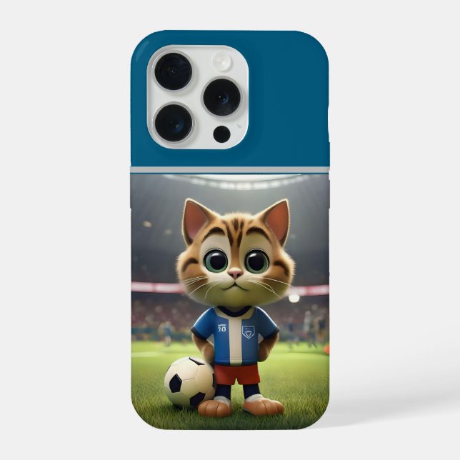 "Purr-fect Striker: O Gato de Futebol 3D" (Verso)