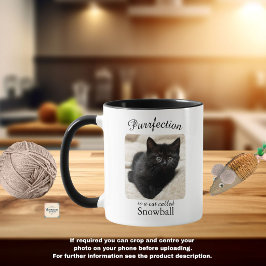 Purrfeição é uma Caneca Personalizada de Gato