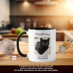 Purrfeição é uma Caneca Personalizada de Gato