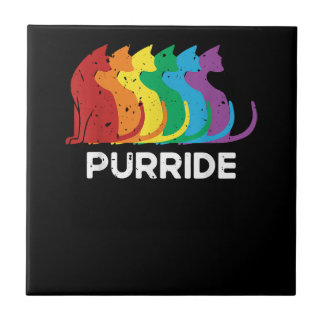 Purride Cat Pride Ally LGBT Community Rainbow Prid