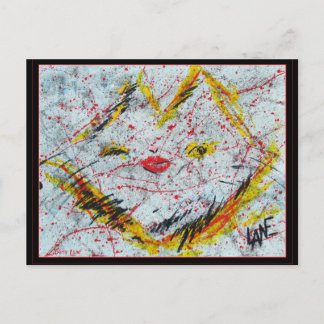 Purrz meu cartão postal de logo da galeria