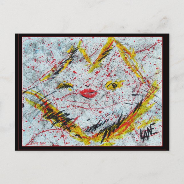 Purrz meu cartão postal de logo da galeria (Frente)