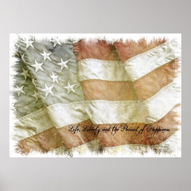 Pursuit of Happiness Flag Poster (Frente)