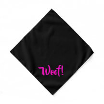 Puta! Pet Bandana Preto e Rosa