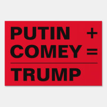 Putin + Comey = Sinal de trump, 2 lados