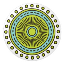 Puxa-Mão Colorida Escavada À Mão Design Cerâmica