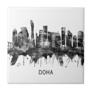 Qatar Skyline BW
