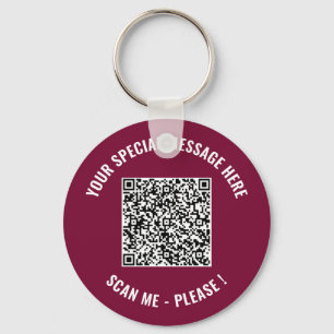 QR Code Info Sua Mensagem Surprise Chaveiro Gift