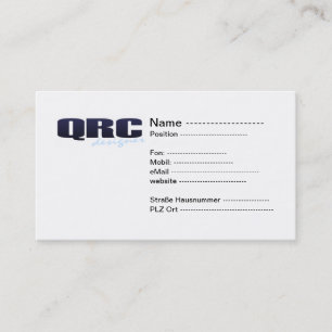 QR código cartão de presentação