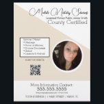 QR FLYER E Foto de Serviços Móveis Notórios<br><div class="desc">Folhetos modernos para serviços públicos notariais</div>