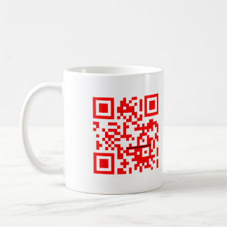 "QR mim" caneca vermelha SEGURA