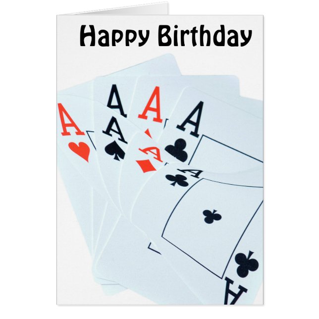 Quad Aces, Cartão de Aniversário (Frente)
