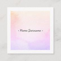 A aguarela na moda Stoke o cartão de visita de