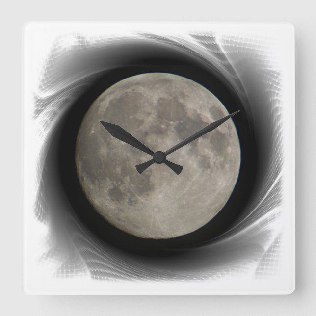 Quadrado A lua, la lune, la luna, relógio the moon (Frente)