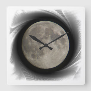 Quadrado A lua, la lune, la luna, relógio the moon