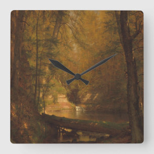 Quadrado A Piscina da Trabalho de arte da (1870) - Relógio 